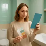 Come scegliere i colori per arredare un bagno piccolo? Accorgimenti cromatici che ampliano lo spazio visivo