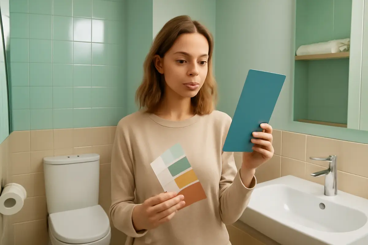 Come scegliere i colori per arredare un bagno piccolo? Accorgimenti cromatici che ampliano lo spazio visivo