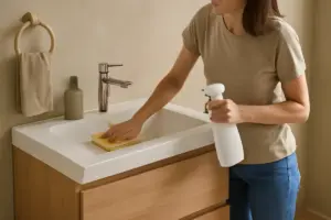 Mobile bagno con lavabo integrato: come scegliere il modello che semplifica la pulizia quotidiana