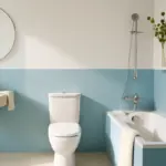 Il bagno bicolore va di moda? Strategie cromatiche semplici che moltiplicano la luminosità