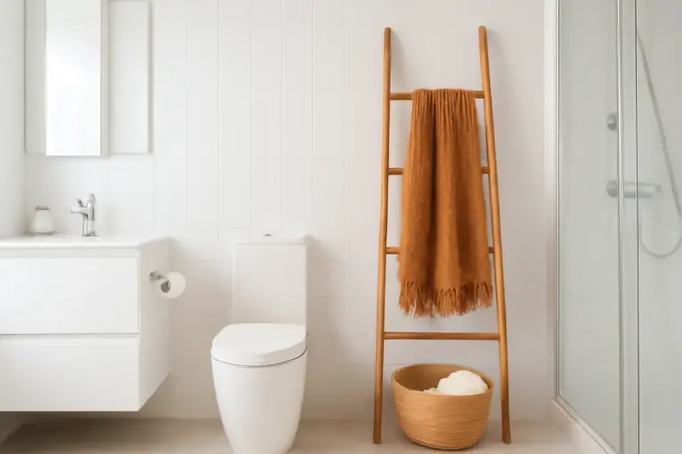 Come arredare un bagno total white? L’accorgimento che evita l’effetto ospedale e aggiunge calore