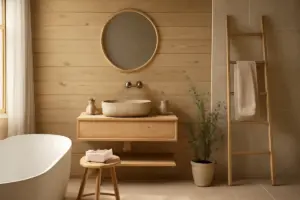 Come progettare un bagno in stile nordico? I materiali naturali che fanno la differenza