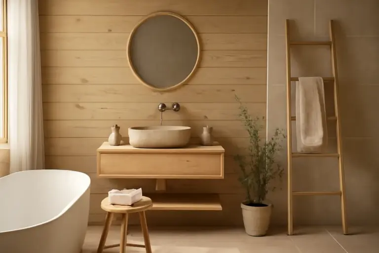 Come progettare un bagno in stile nordico? I materiali naturali che fanno la differenza