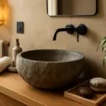 Lavabo in pietra naturale: vantaggi autentici che trasformano il bagno in una mini spa domestica
