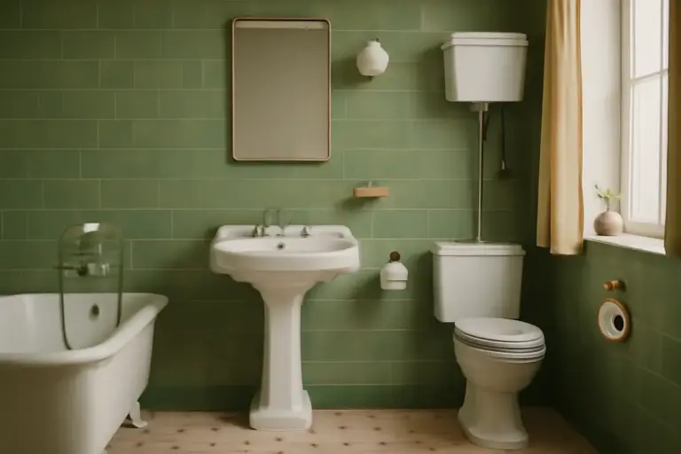 Bagno in stile retrò con sanitari classici: come evitare l’effetto datato puntando sull’equilibrio