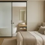 Open space bagno e camera: come creare continuità visiva senza perdere privacy