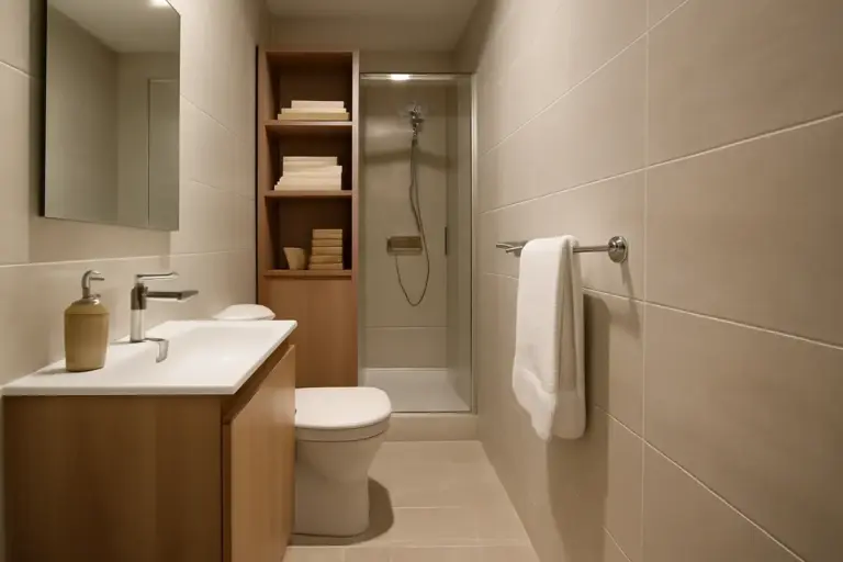 Qual è la disposizione ottimale dei mobili in un bagno lungo e stretto? Trucchi salvaspazio dei designer