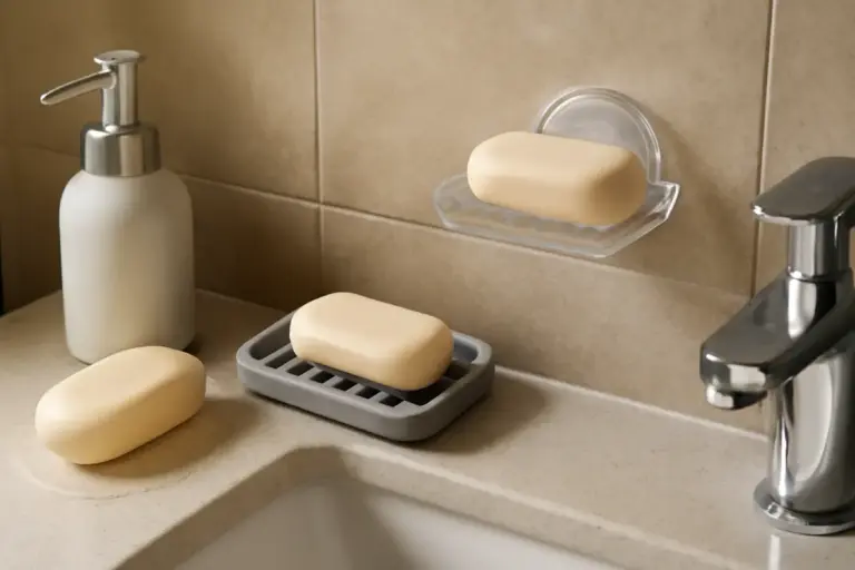 Quali soluzioni smart per porta sapone valgono la spesa? Idee pratiche che allungano la vita ai piani lavabo