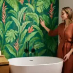 Carta da parati impermeabile per bagno: la soluzione decorativa per personalizzare senza rischi