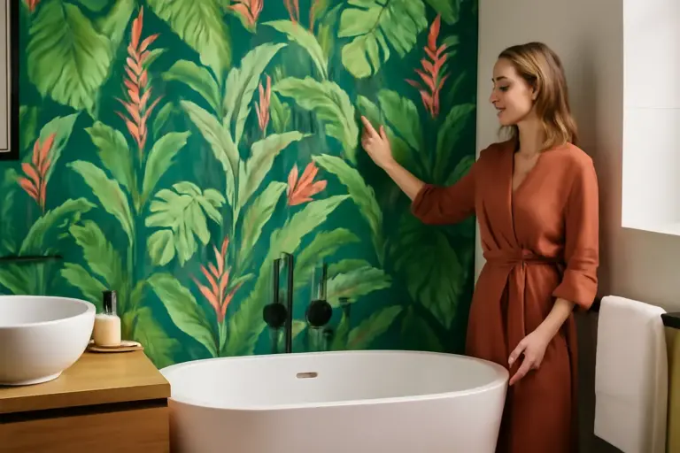 Carta da parati impermeabile per bagno: la soluzione decorativa per personalizzare senza rischi