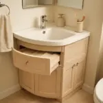 Mobile bagno ad angolo: il trucco dei progettisti per sfruttare stanze piccole senza rinunciare alla capienza
