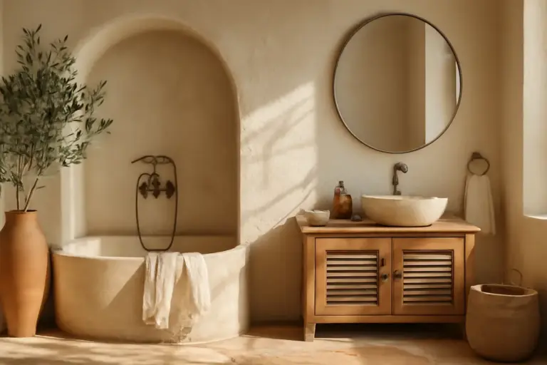 Come arredare un bagno in stile mediterraneo? I materiali che evocano relax e vacanza con poco