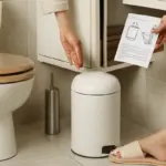 Come scegliere il portarifiuti in bagno? I dettagli che migliorano igiene e praticità senza ingombri