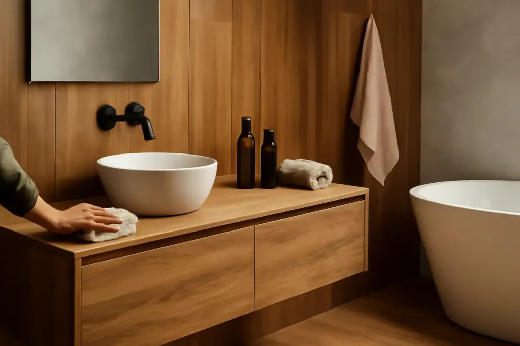 Il legno torna protagonista in bagno? Nuove finiture resistenti all’umidità e consigli per la manutenzione