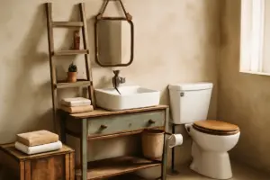 Come rinnovare un bagno con poco budget? Idee creative con elementi recuperati e low cost