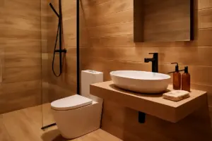 Piastrelle effetto legno per bagno moderno: come trasformano subito atmosfera e calore