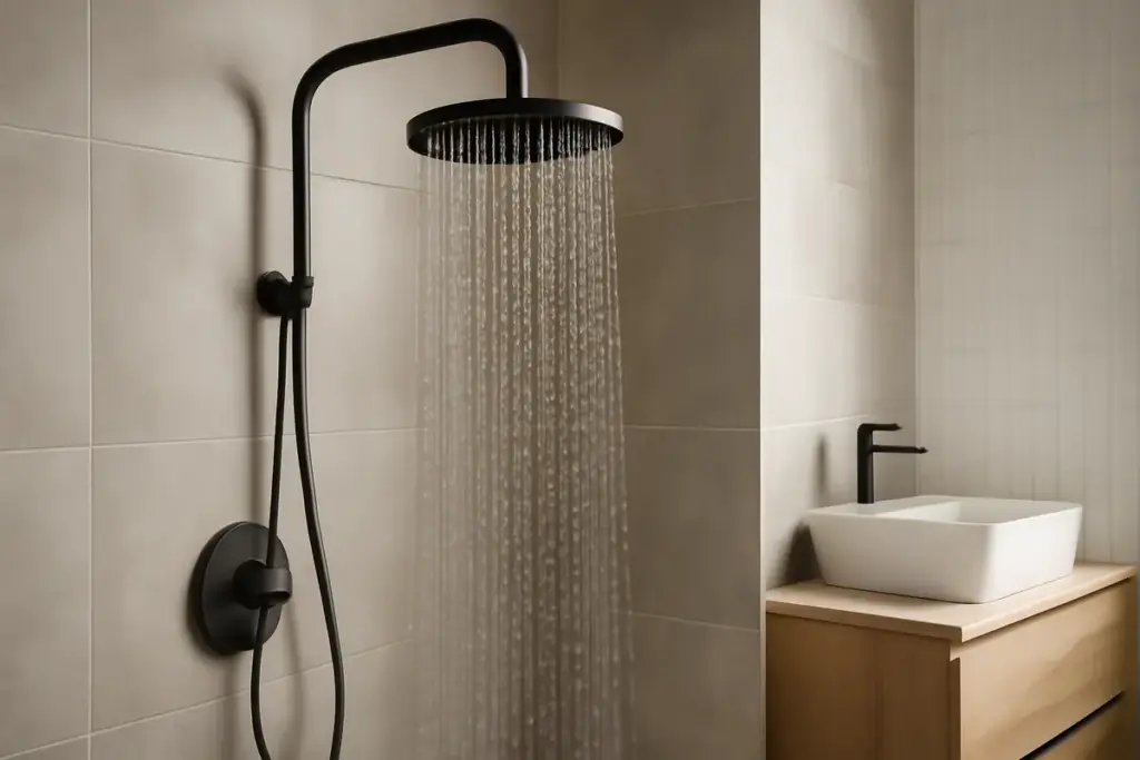 Soffione doccia nero opaco: il tocco di tendenza che rinnova qualsiasi bagno moderno