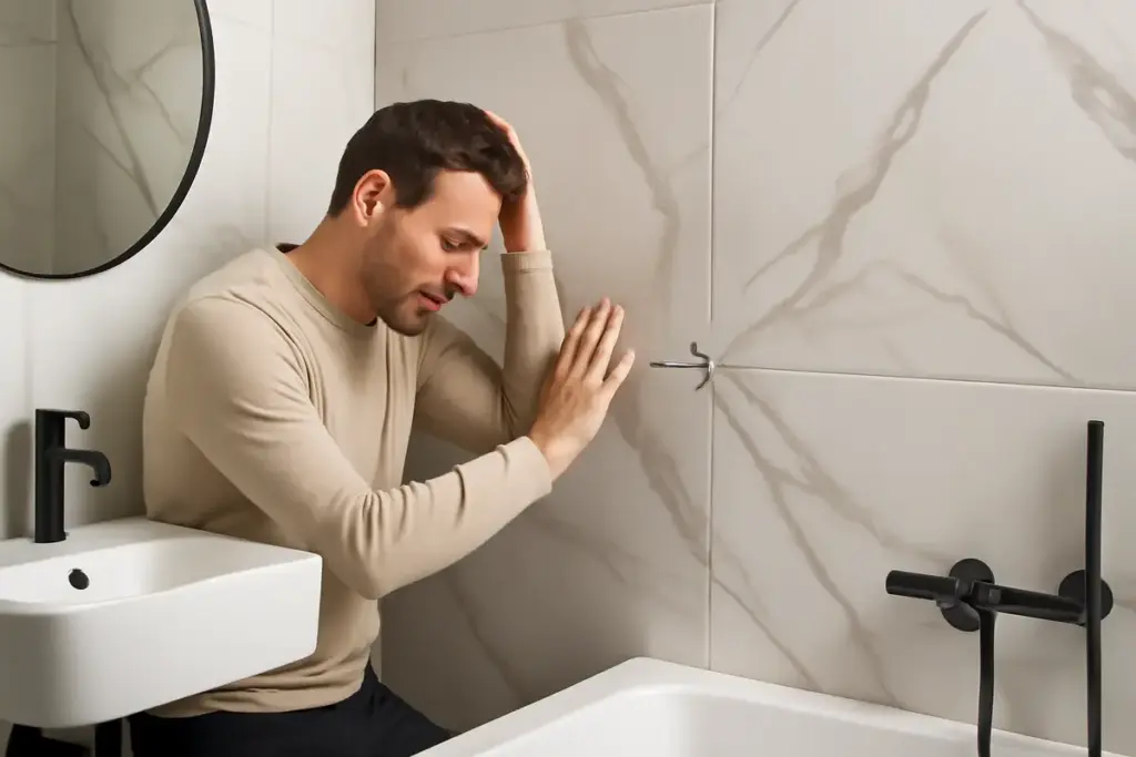 Bagno con piastrelle grandi formati: quali errori evitare per sfruttare al massimo l’effetto continuità