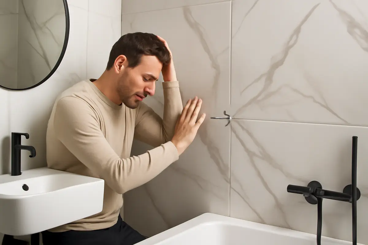 Bagno con piastrelle grandi formati: quali errori evitare per sfruttare al massimo l’effetto continuità